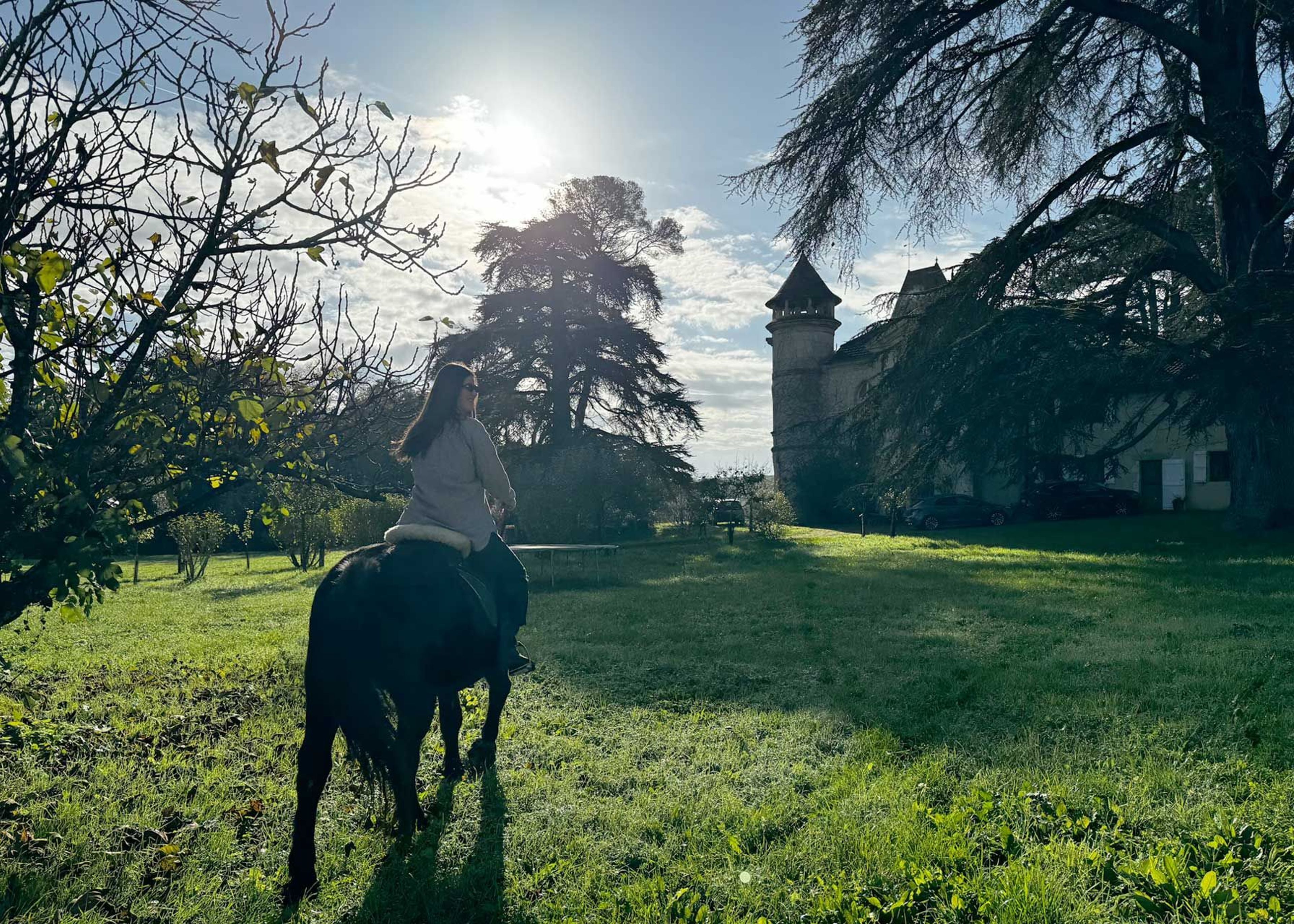 Olive Uniacke at Château Marteret